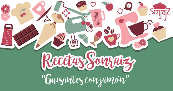Receta Sonraíz- Guisantes con Jamón